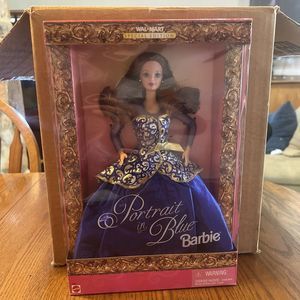 Barbie Portrait in Blue Wal-Mart Special Edition Redhead Doll 1997 Mattel #19355